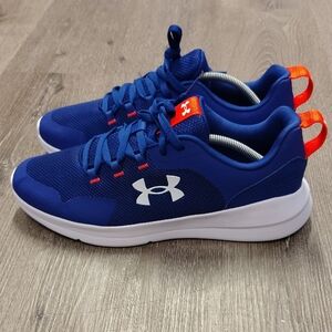 Under Armour Royal Blue Sneakers with White and Orange